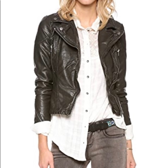 Free People vegan leather jacket - Picture 8 of 9